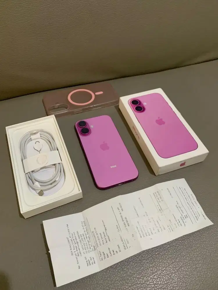 iPhone 16 Pink iBox baru sebulan