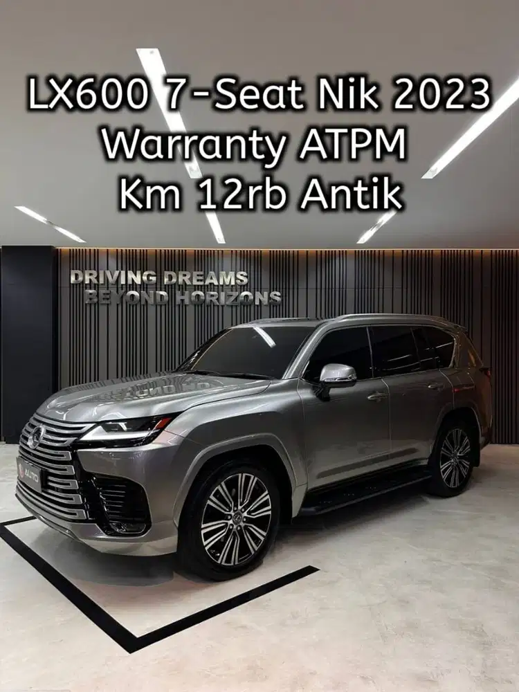 Lexus LX600 AT 7-Seater 2024 Sonic Titanium B1973ZZ Km12rb Nik 2023