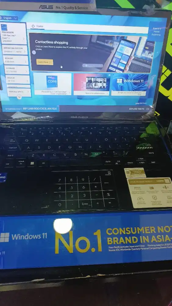 Asus vivobook 14 X14404VA DENGAN CICILAN 0% HOME CREDIT