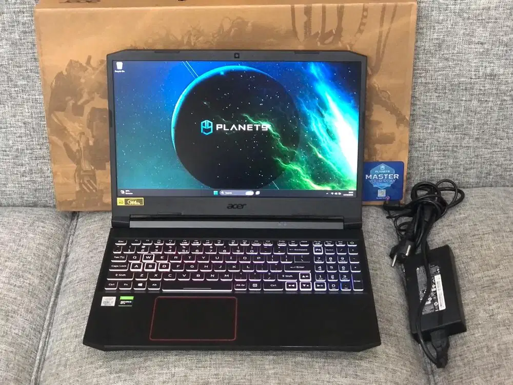 ACER NITRO 5 CORE i7-10750H GTX 1650Ti RAM 16-512 GB LIKENEW FULLSET