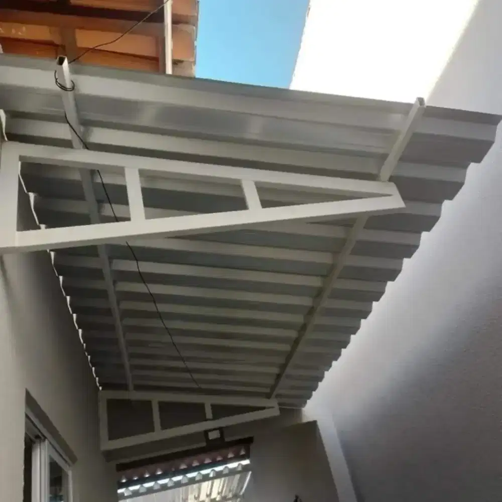 KANOPI BAJA RINGAN ATAP SPANDEK BERKUALITAS