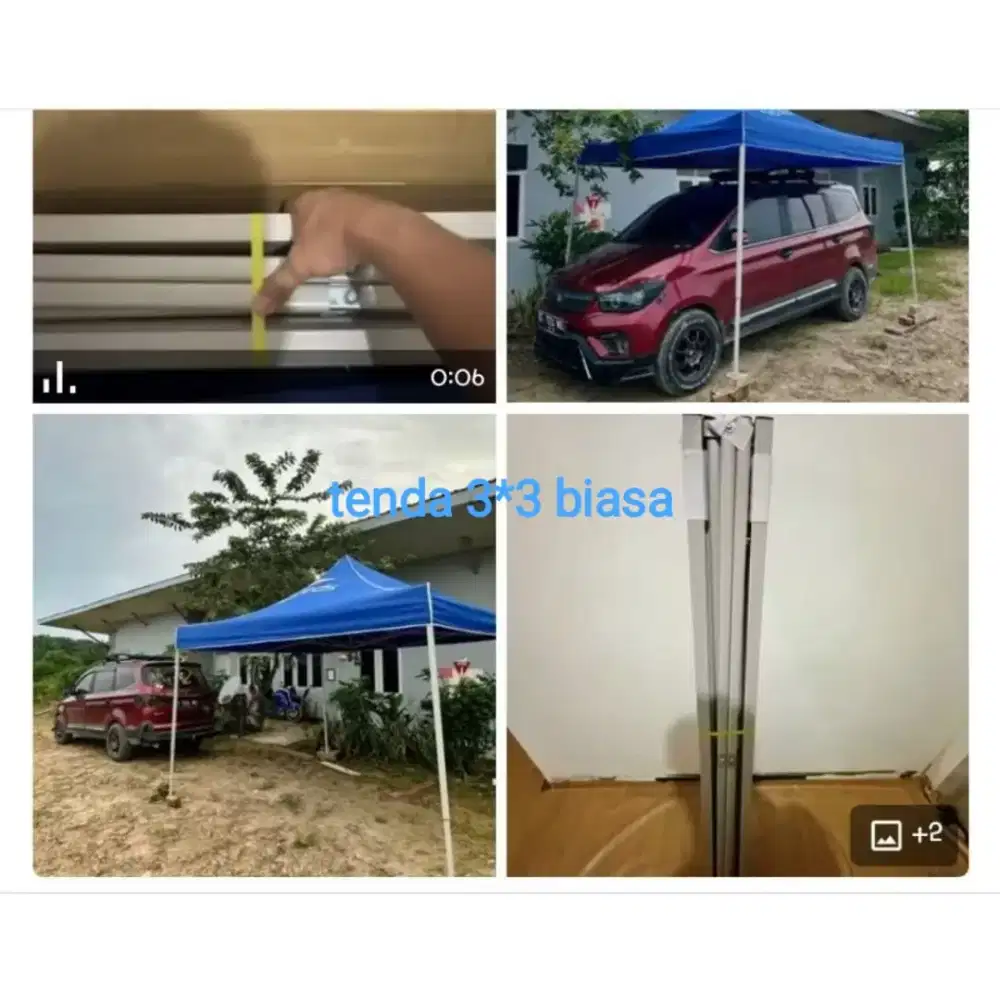 Promo Tenda Lipat 3*3Meter Biru