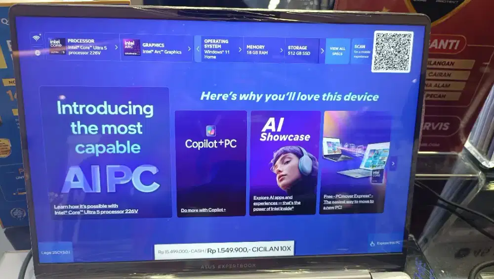 Asus EXPERTBOOK P5 DENGAN CICILAN 0% Home credit