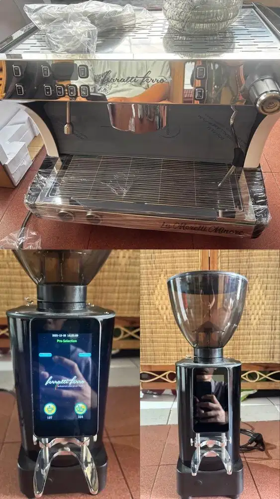 Mesin espresso + grinder