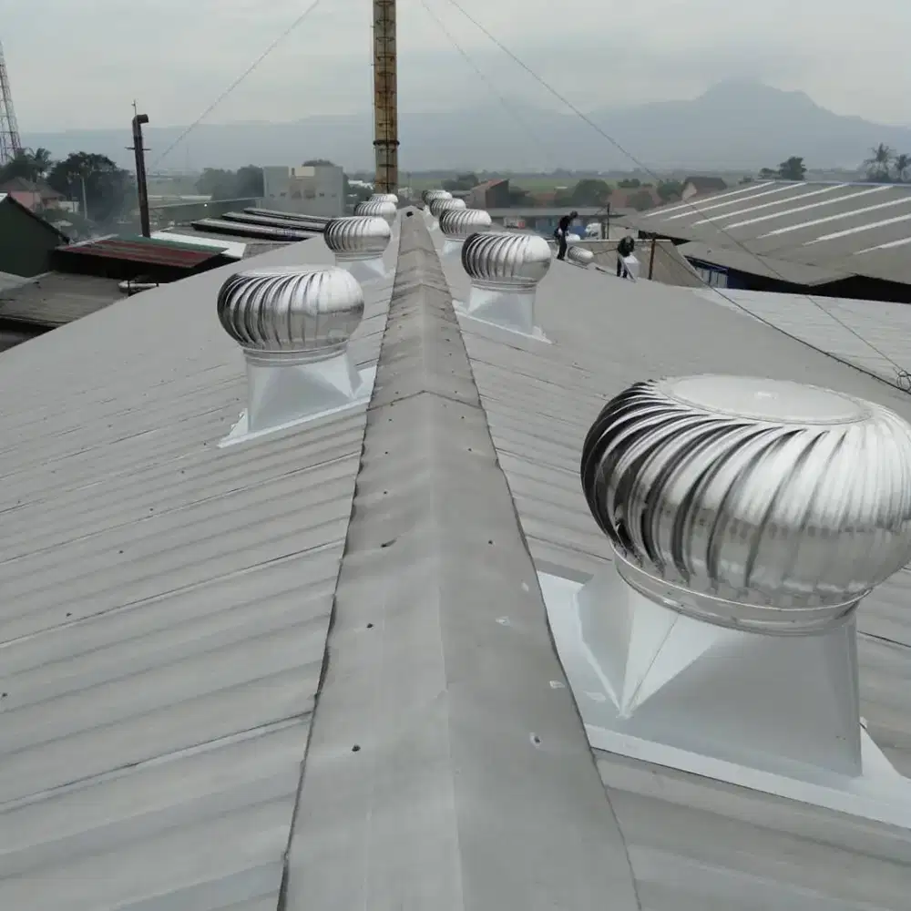 Turbine ventilator atap pabrik gudang