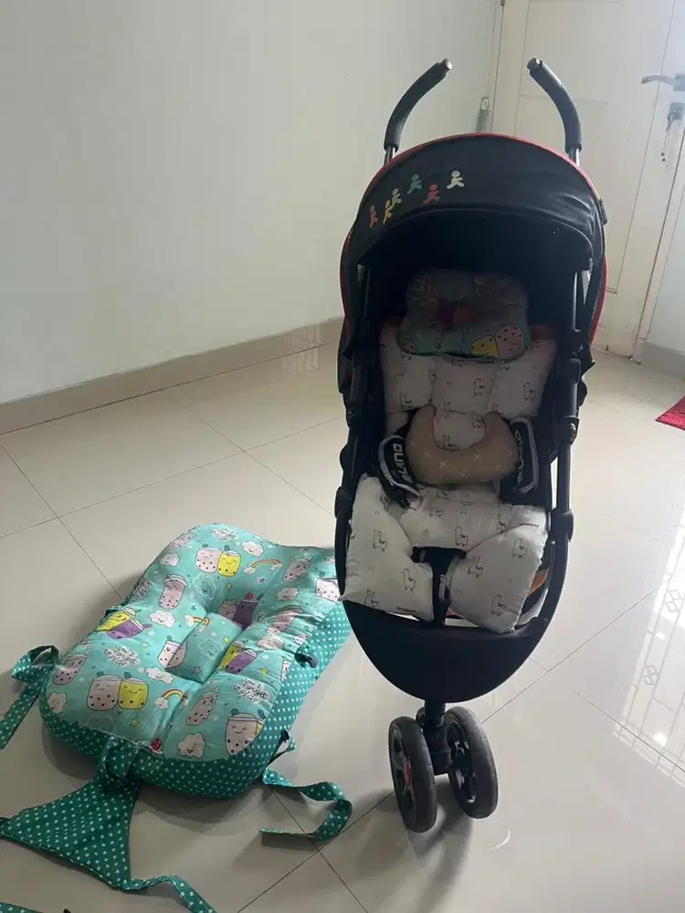 Stroller + alas stroller + kasur bayi bekas pakai pliko milano