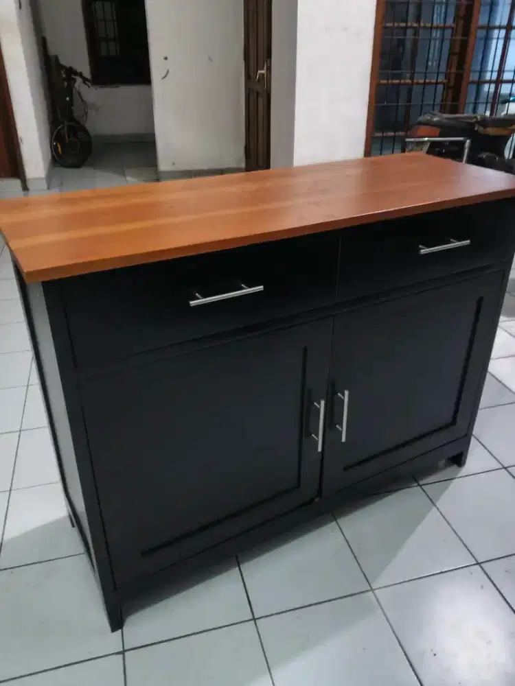 Meja Dapur Island Dapur Meja TV Kayu