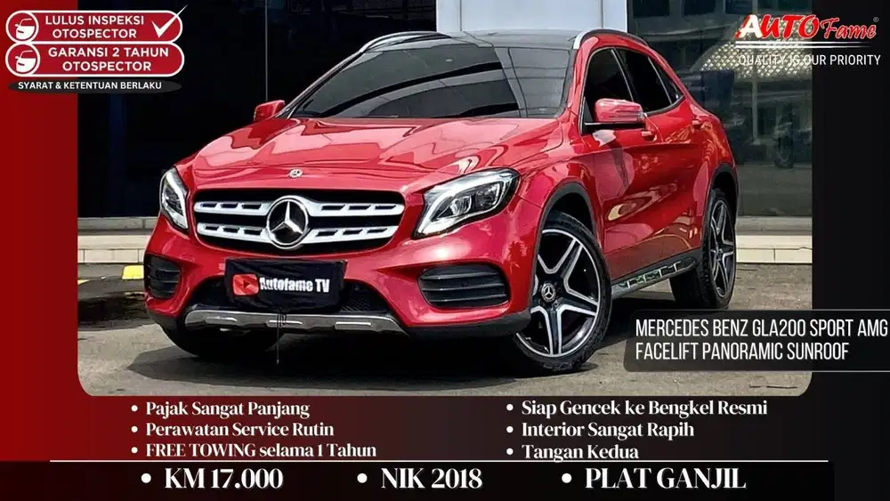 KM 17RB Mercedes Benz GLA200 Sport AMG NIK 2018 Facelift Panoramic Sun