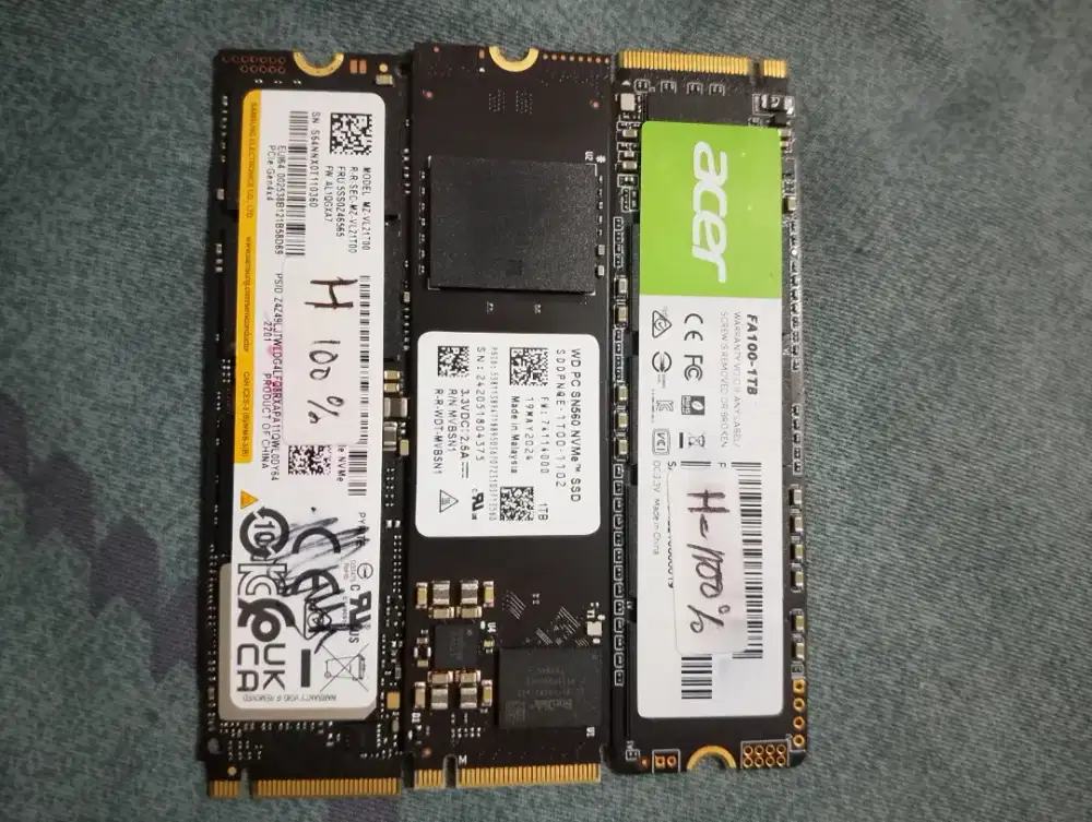 SSD HARDISK M.2 NVME 2280 MURAH 1TB 1024GB TERMURAH SIAP PAKAI