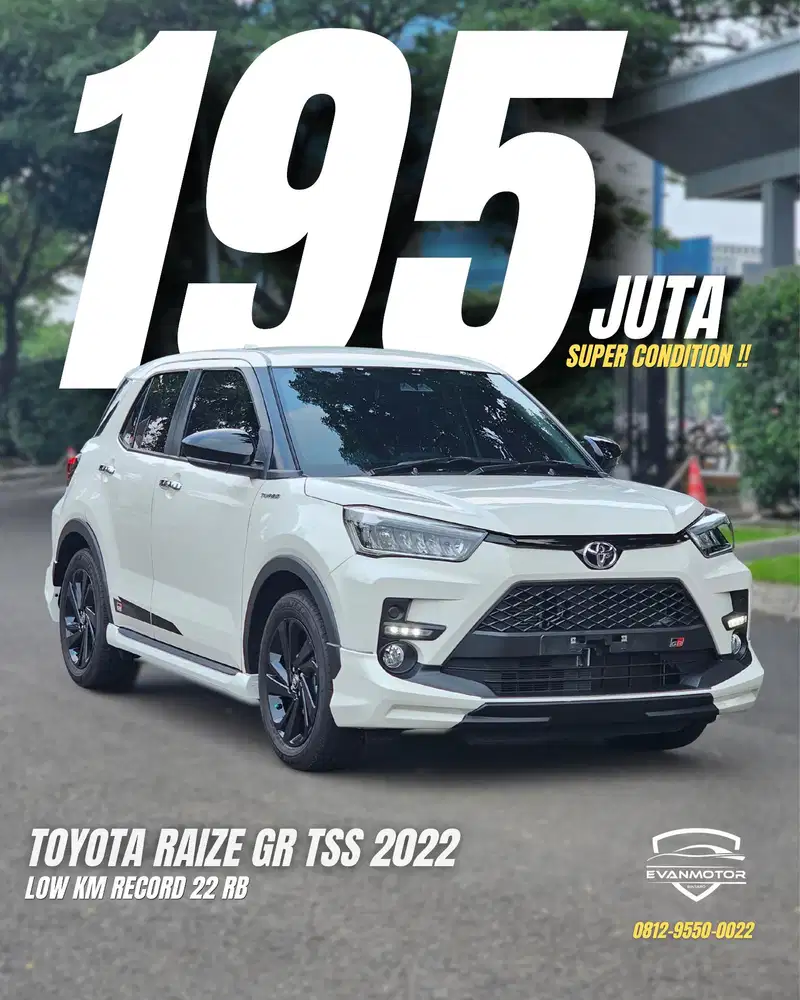 TOYOTA RAIZE GR Sport TSS 1.0 Turbo AT 2022 KM LOW 20rb GOOD CONDITION