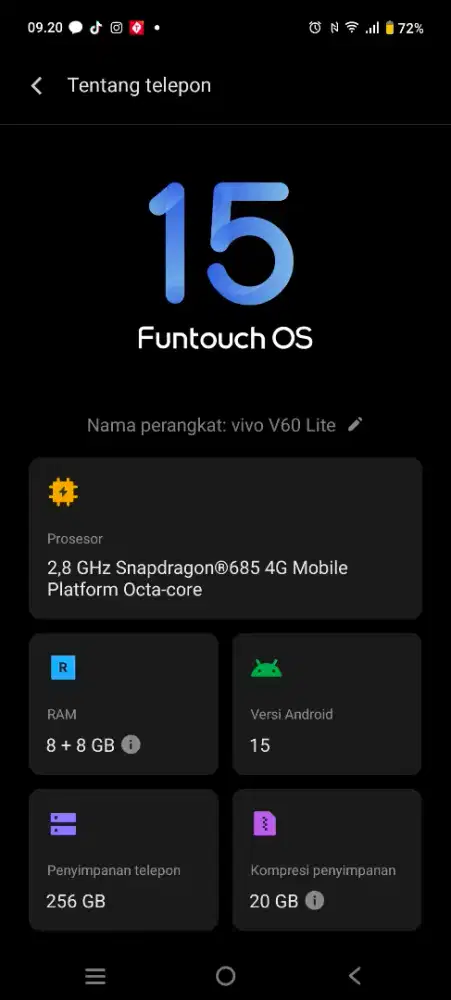 Handphone Vivo V60 Lite