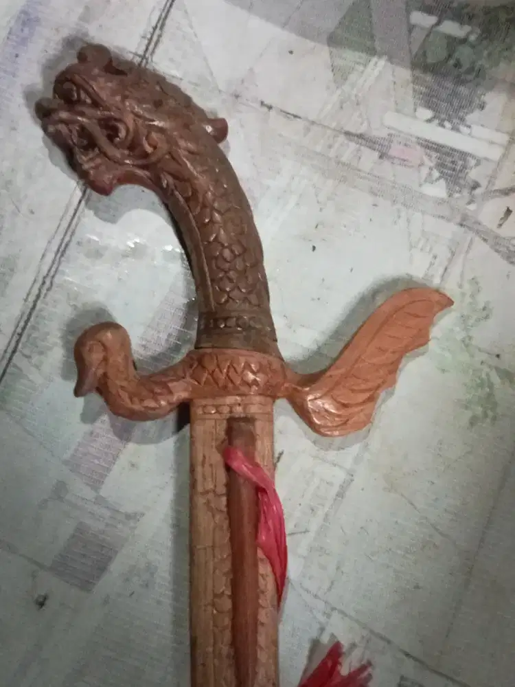 Golok naga kerajinan sendiri, panjang 40 cm
