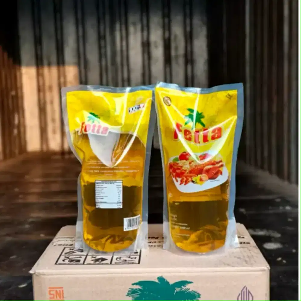Minyak goreng fetta Kemasan 1liter 1 karton 12 pouch
