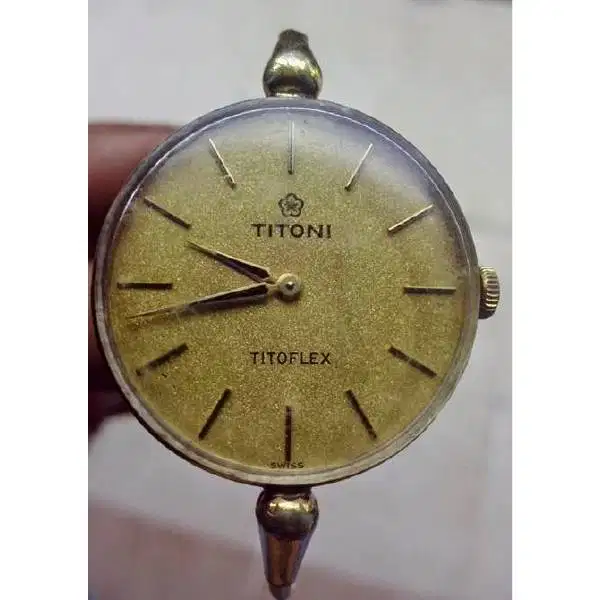 Vintage - antik arloji /  jam tangan wanita Titoni TITOFLEX