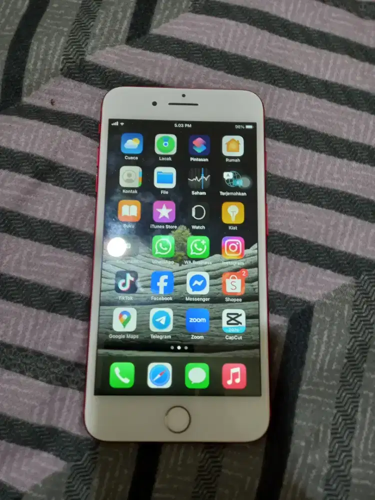 Iphone 7+ 128Gg merah