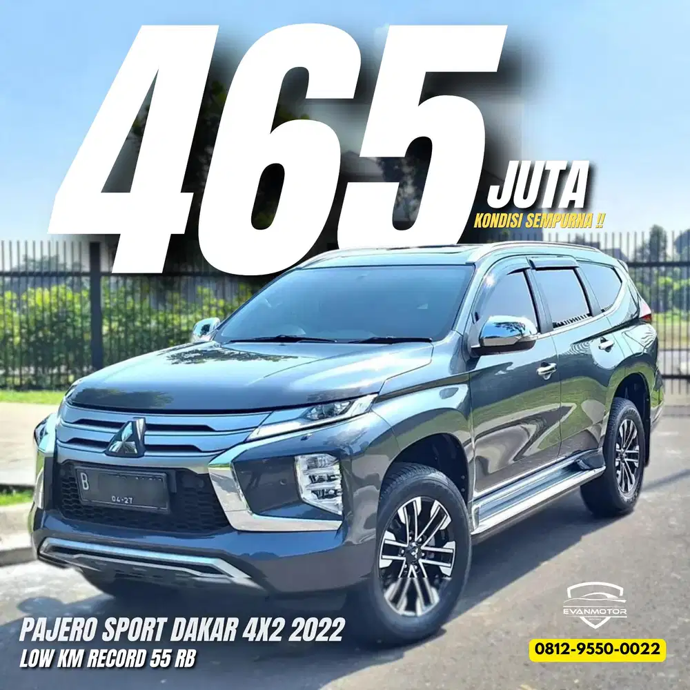 MITSUBISHI PAJERO SPORT DAKAR 2.4 AT 2022 LOW KM 50rb SUPER ISTIMEWA !