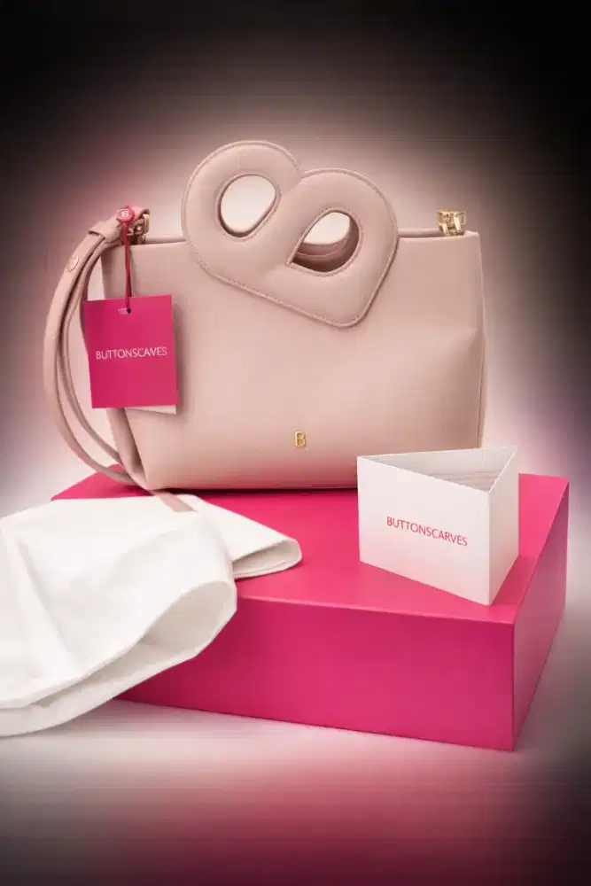 Tas Buttonscarves Nina Bag Medium - Beige

 like New