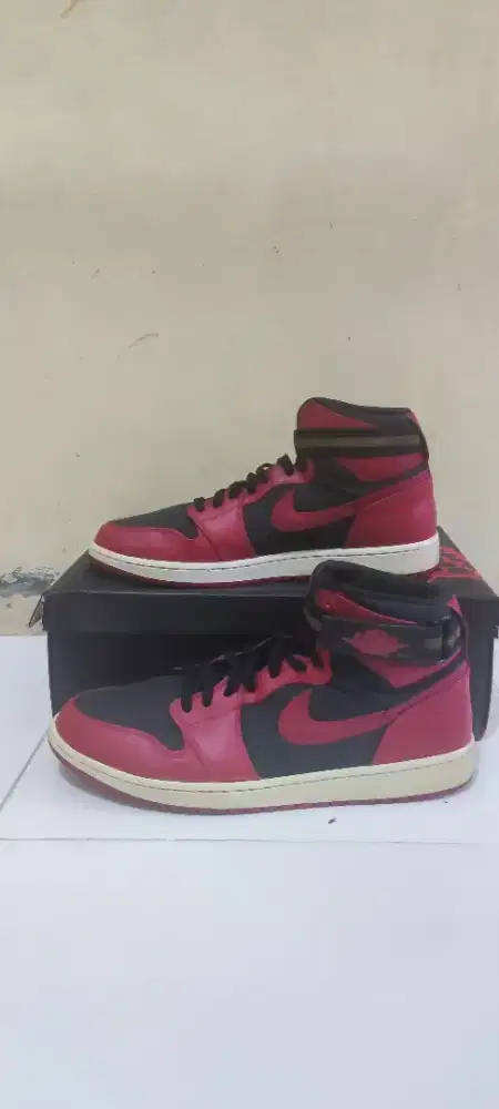 Sepatu Air Jordan 1 strap Bred US 13, 47,5 , 31 cm