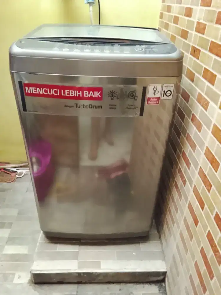 Dijual Mesin Cuci LG 9Kg T2109VSAV Top Loading Smart Inverter 1 Tabung