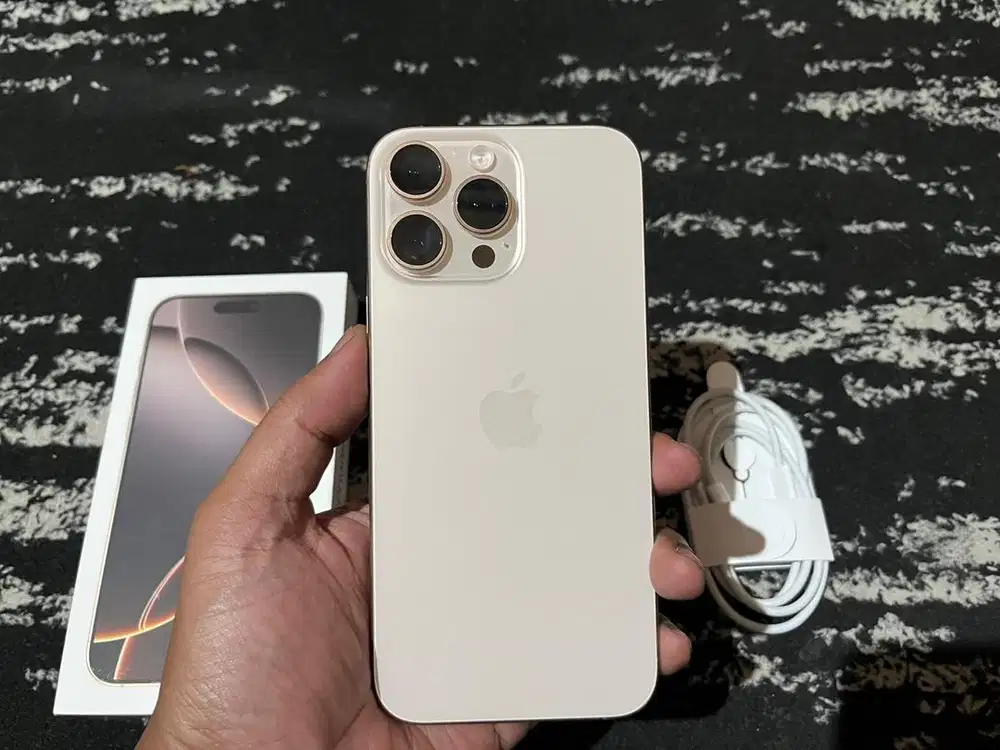 iPhone 16 Pro Max 256Gb Dessert Titanium iBox Mulus Like New Bh 100%