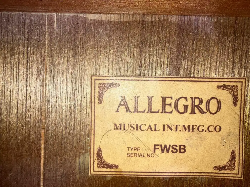 Gitar Akustik Allegro dan Gitar Nilon Yamaha Copied