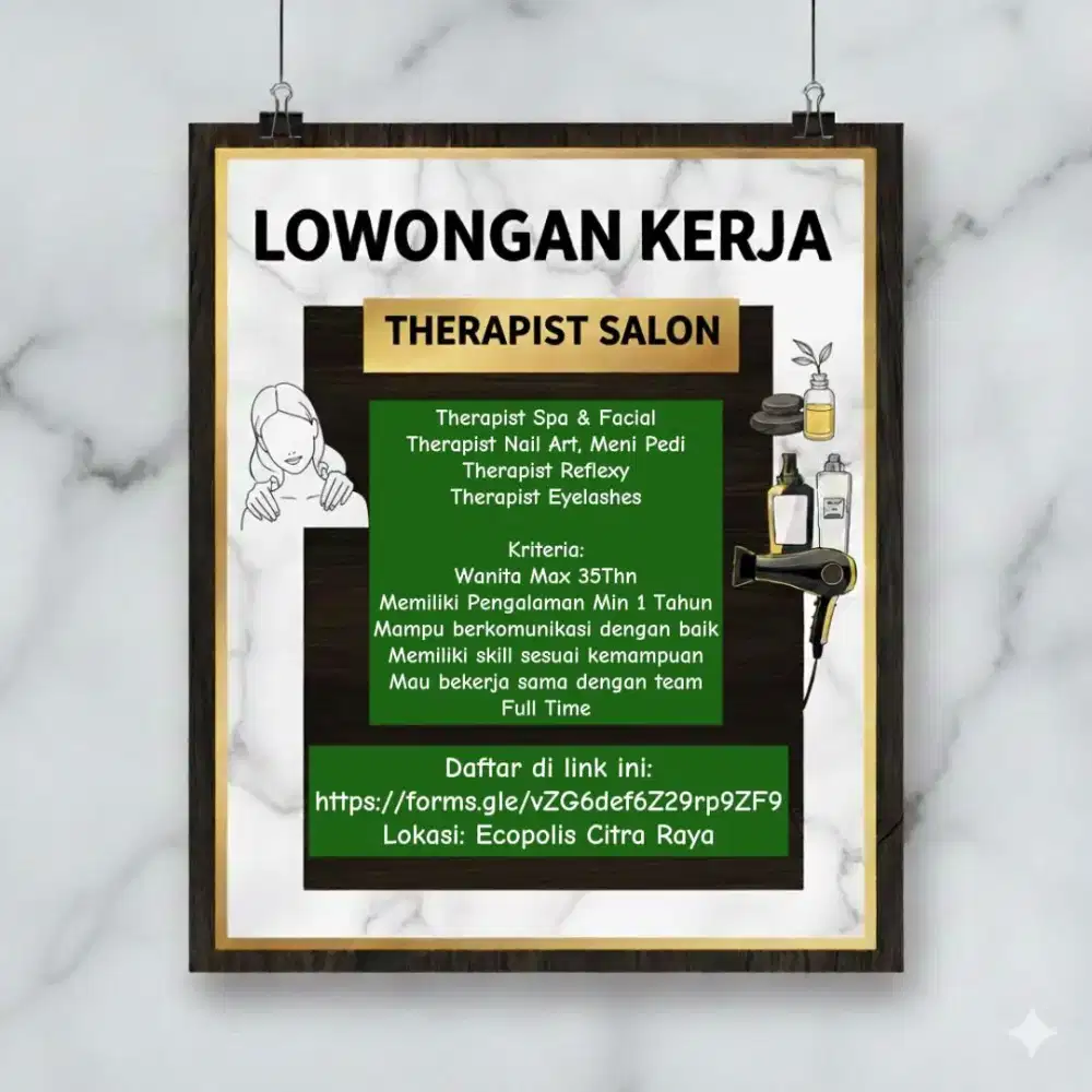 LOKER TERAPIS FACIAL NAIL REFLEKSI