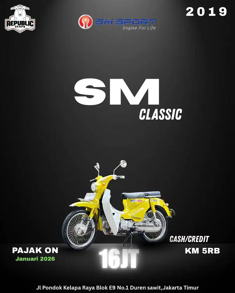 SM CLASSIC TH 2019 Warna Yellow PERFECT CONDITION.