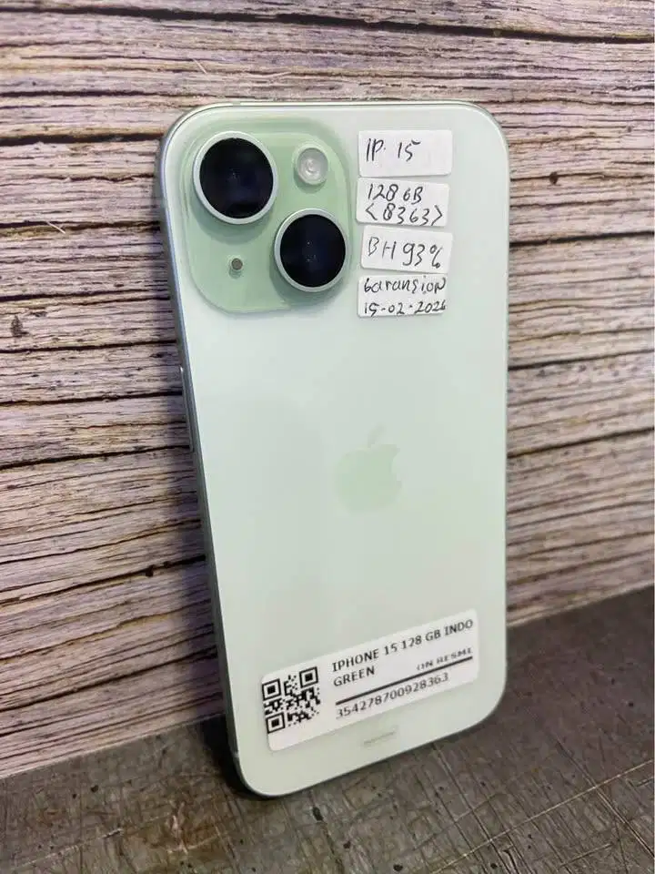 Second IPHONE 15 128gb Garansi feb 2026 IBOX Mantapp