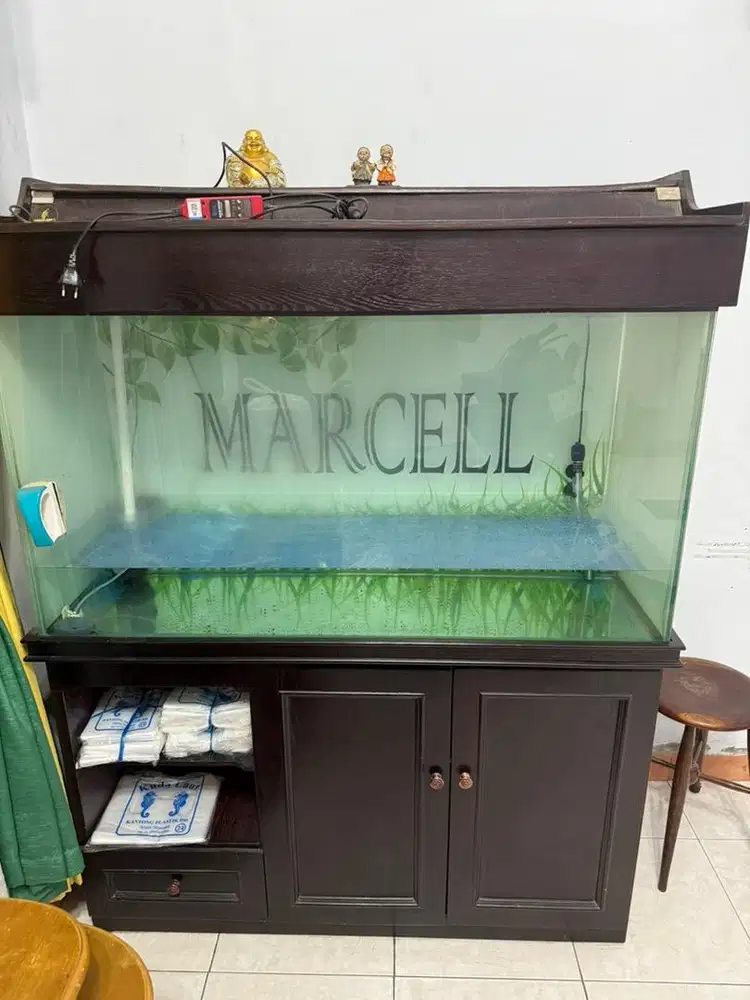 Aquarium lebar 120 . Kaca sudah upgrade 8mm