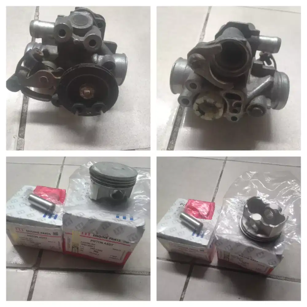 Piston set baru dan Throtle body bekas motor Yamaha Mio J