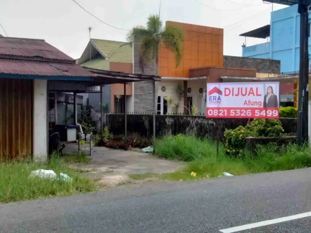 Tanah Bangunan Kios + Rumah, kota Pontianak, Jl. Putri Dara Hitam