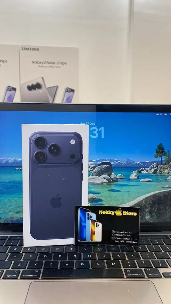 New iphone 17pro/256gb deep blue garansi ibox