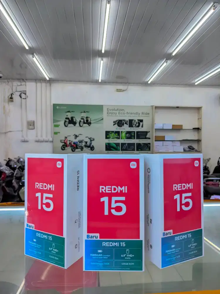 PROMO REDMI 15 8+8/256GB BARANG BARU GARANSI RESMI BISA COD