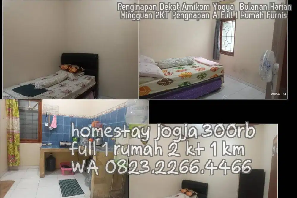 Penginapan Dekat Amikom Yogya  Bulanan Harian Mingguan 2KT Pengnapan A