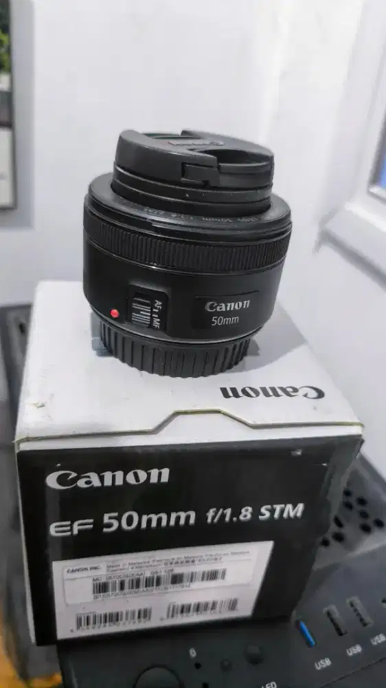 Lensa Canon fix 50 mm F 1.8 STM