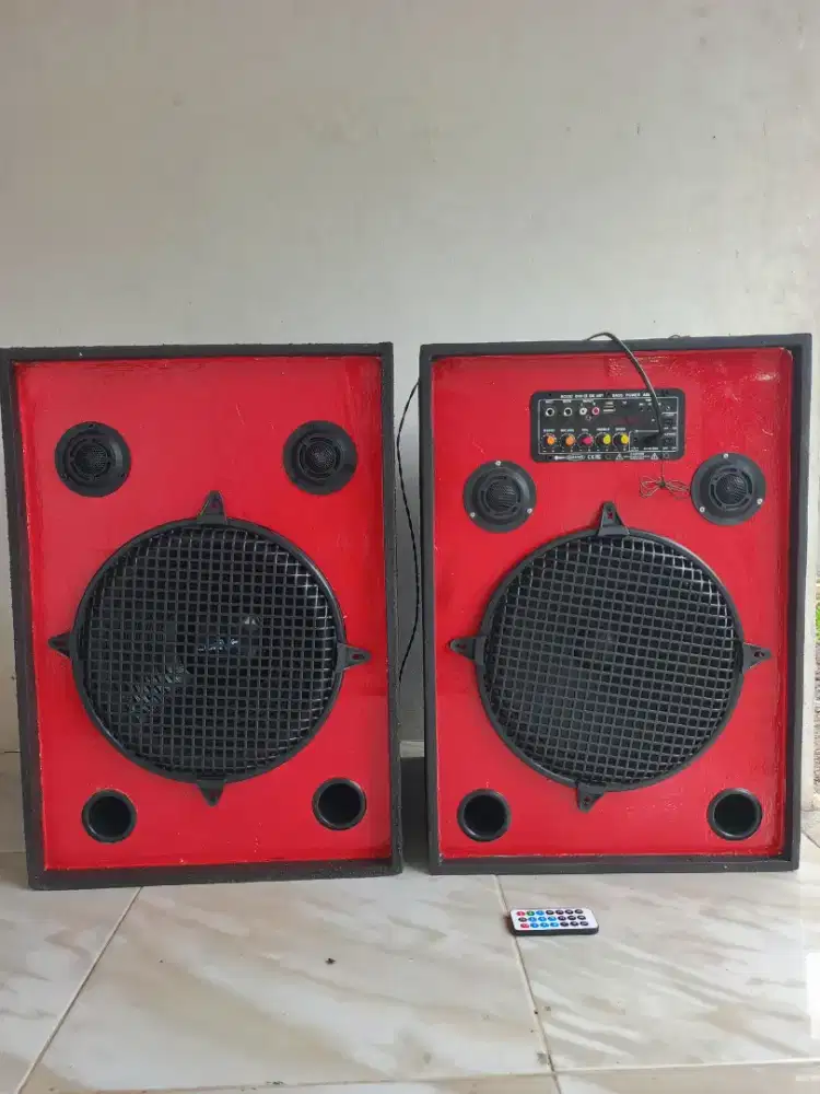 Dijual double speaker rakitan 12 inch baru