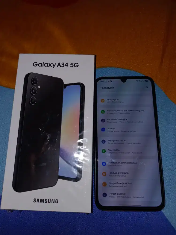 Samsung a34 8/256 garansi on baru beberapa hari