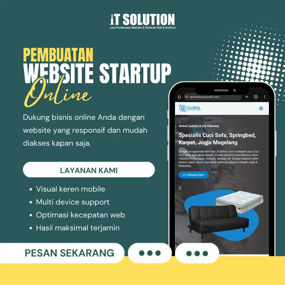 Jasa Pembuatan Website Startup Online Profesional