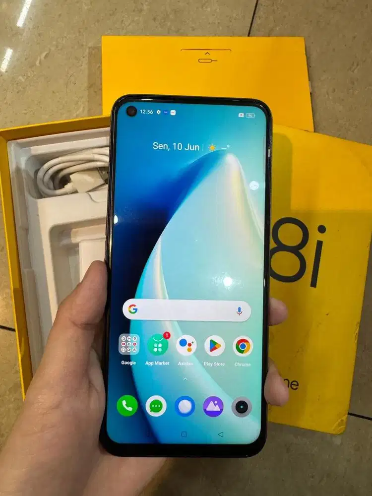 Hp Second Realme 8i 6/64 Black Mulus Total 99% No Minus Pemakaian Cewe