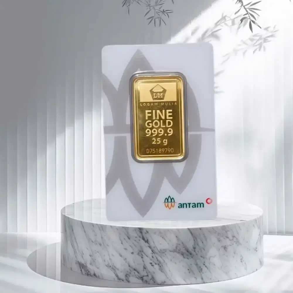 Emas Antam 25 Gram CertiCard Asli - Simpanan Masa Depan