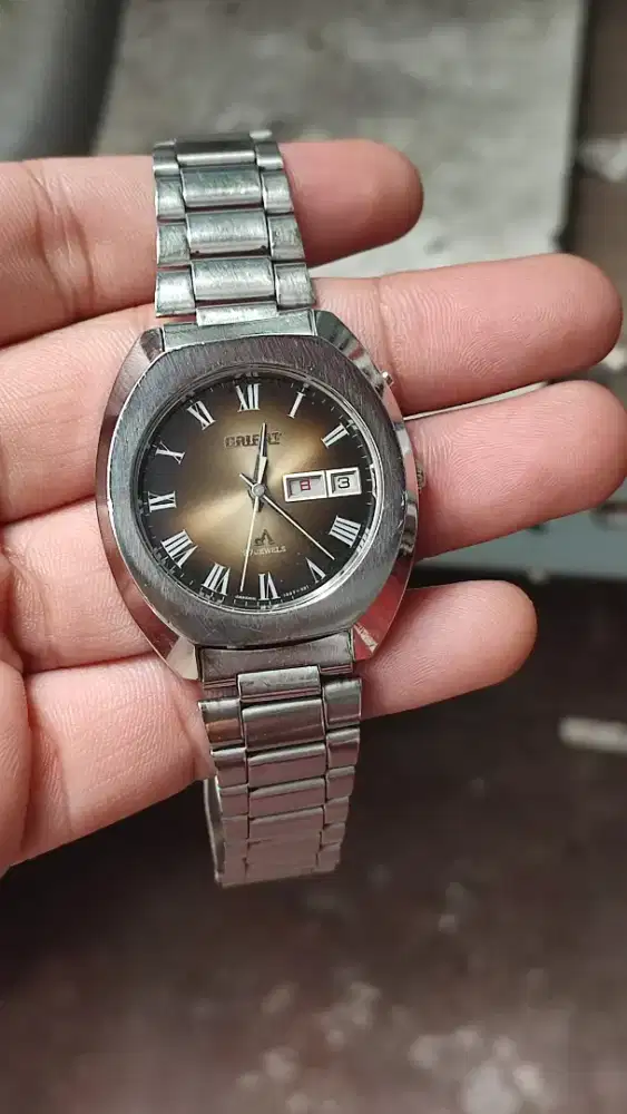 Jam tangan orient chronic ace day  date 27 jewels