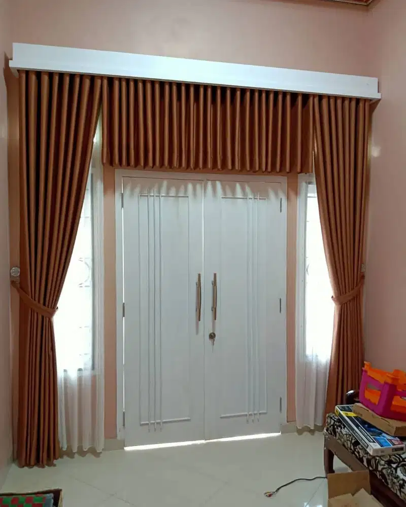 Penyedia Gorden Blackout Pasang Skat Klinik Hordeng Gordyn Vitrase