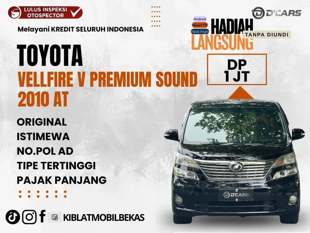 TOYOTA VELLFIRE V 2010 MATIC PREMIUM SOUND