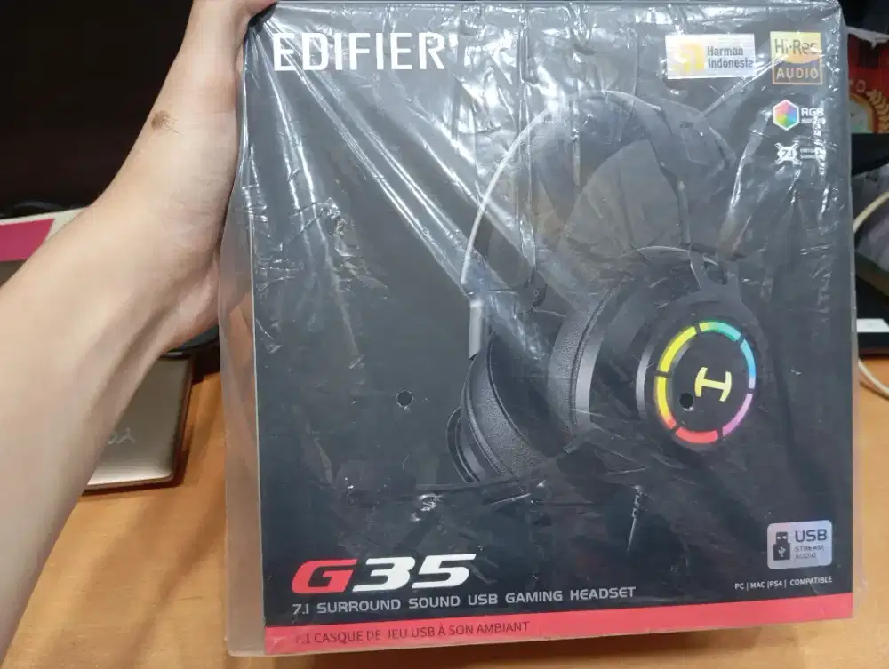 Headset gaming Edifier G35 kabel USB RGB