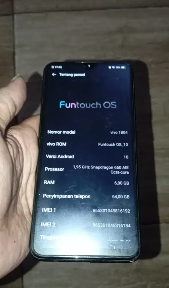 Vivo V11 Pro 6/64 Fullset Second