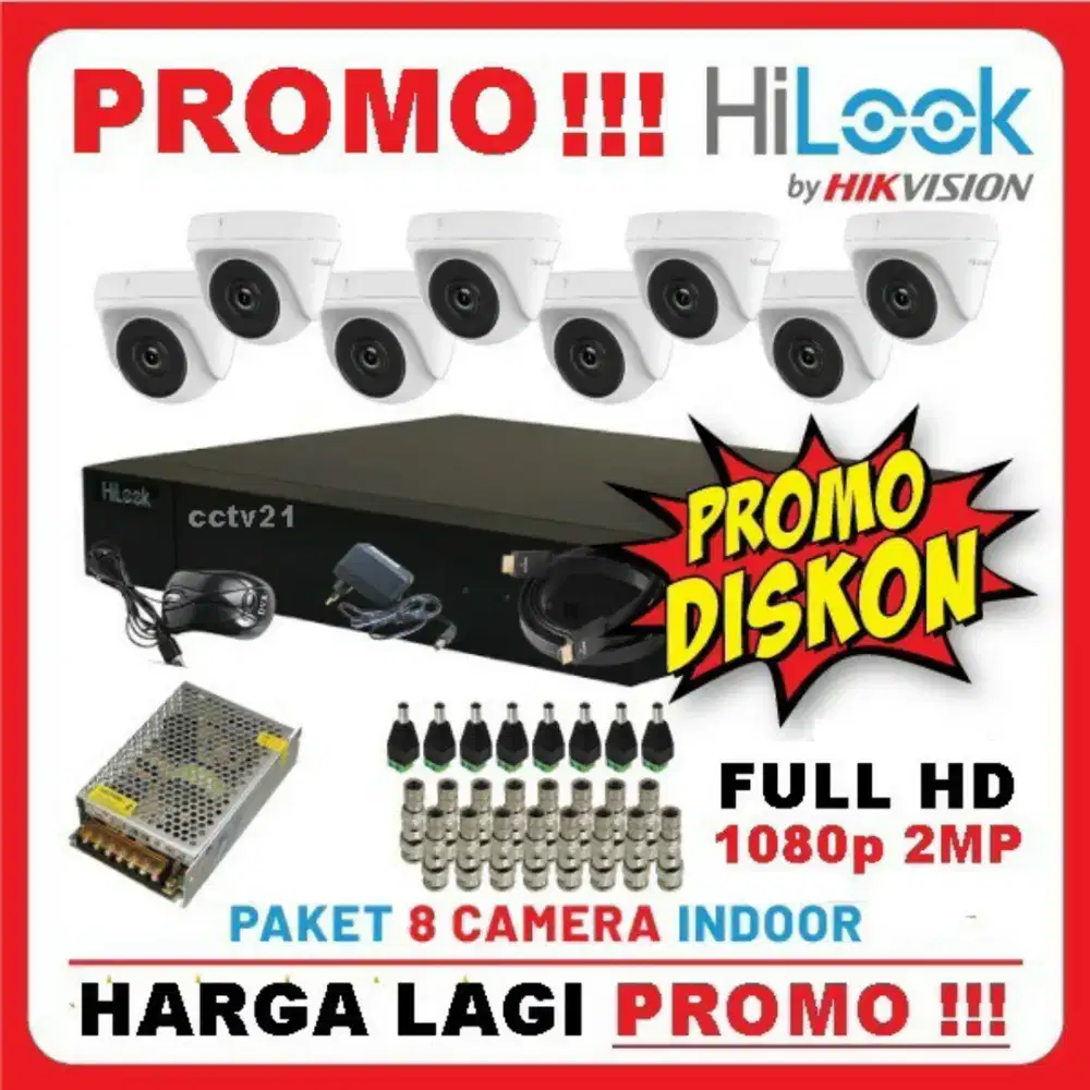 Paket CCTV Online Fullset - Akses HP Dimana Saja & Bergaransi