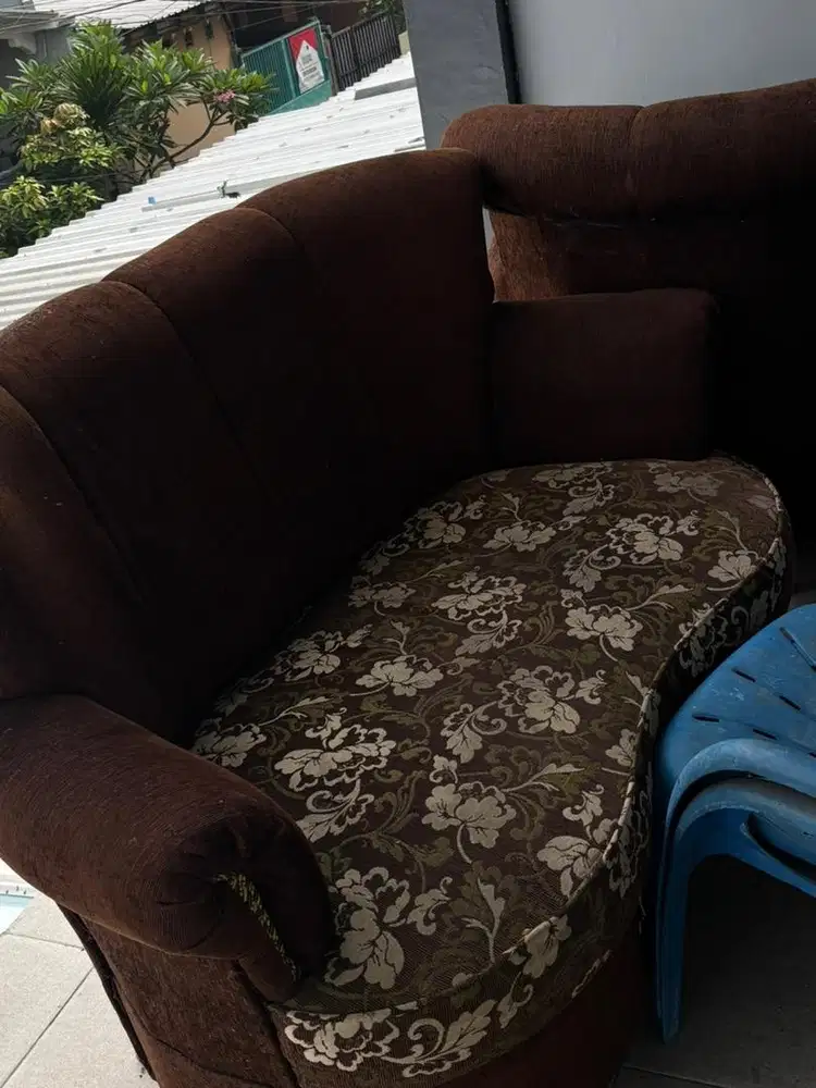 Sofa 2 1 1 plus Meja kaca