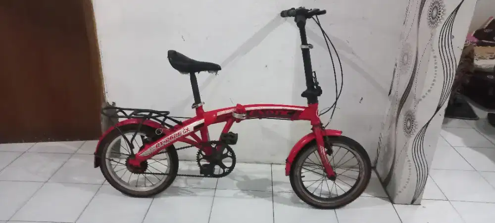 Sepeda lipat exotic uk 16 siap.pakai single spedd