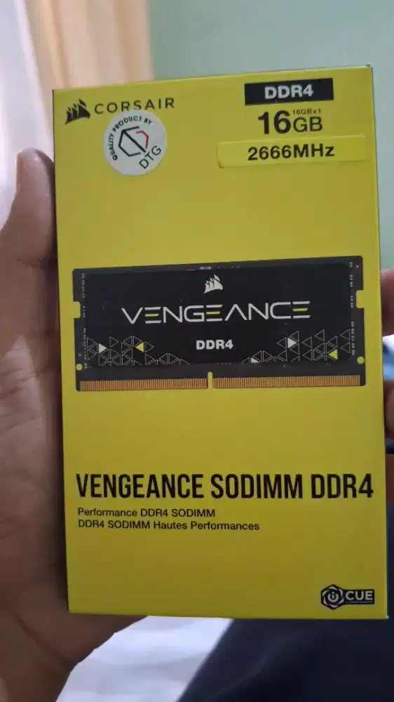 CORSAIR RAM 16GB DDR4 2666MHz