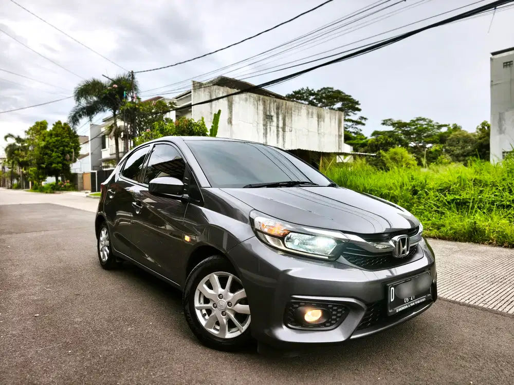 (Setangan) Honda Brio E CVT 2022 modern steel lowkm mulus
